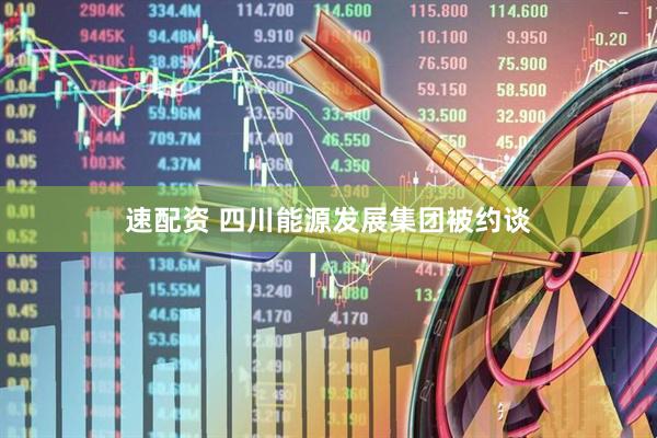 速配资 四川能源发展集团被约谈
